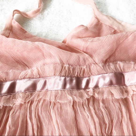 Pastel silk halter dress - Picture 5 of 14